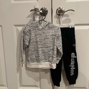 Boys 3T matching champion sweatshirt and pants